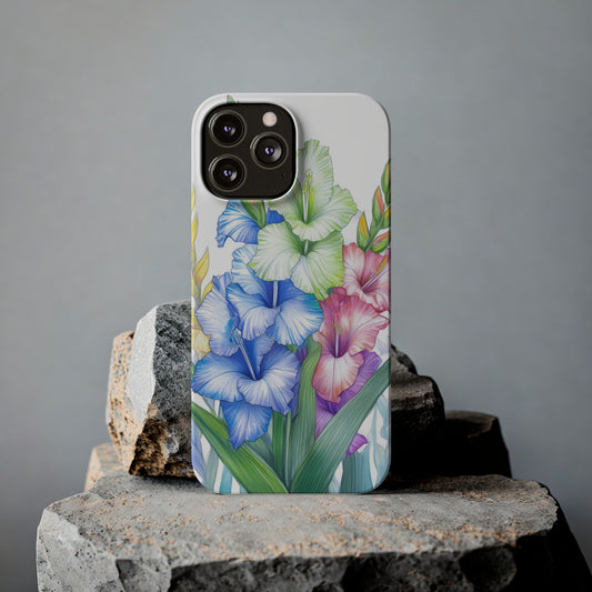 Slim Phone Cases "Gladioluses"