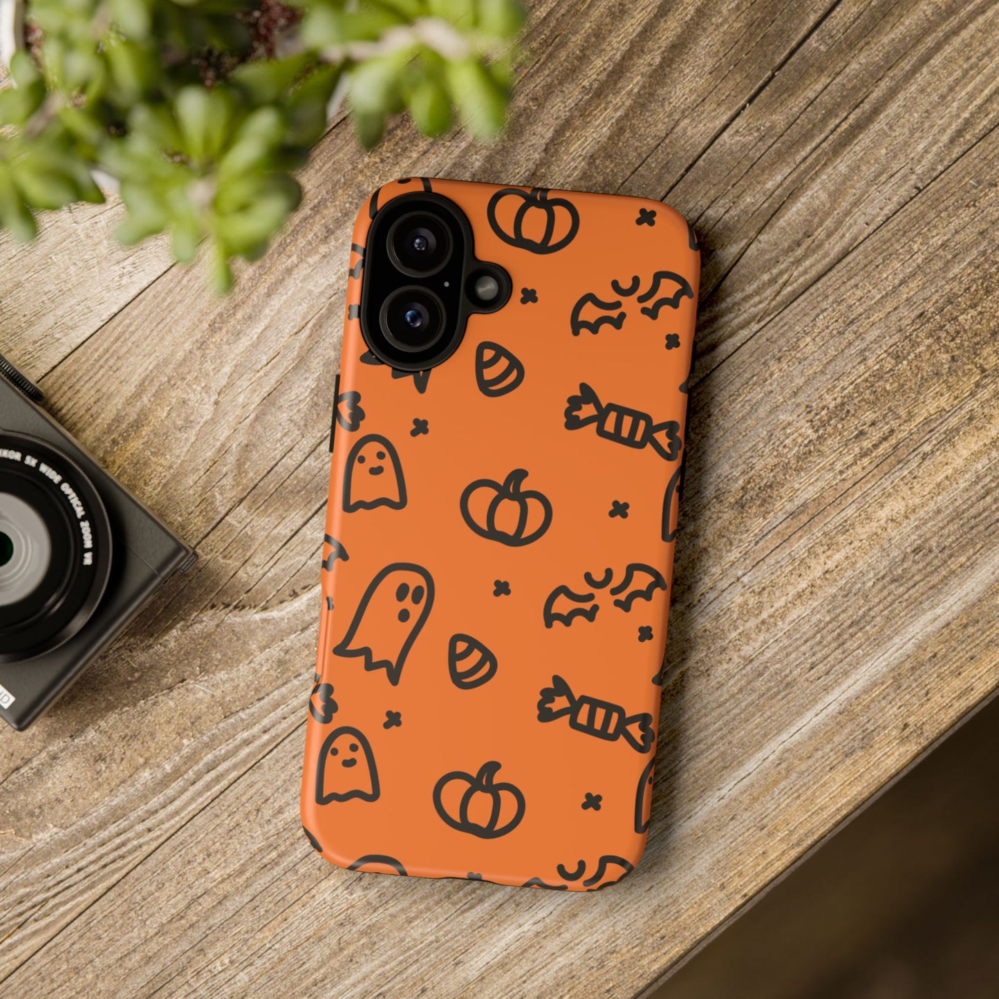 Chic Ghosts And Pumpkins iPhone 16 Tough Cases