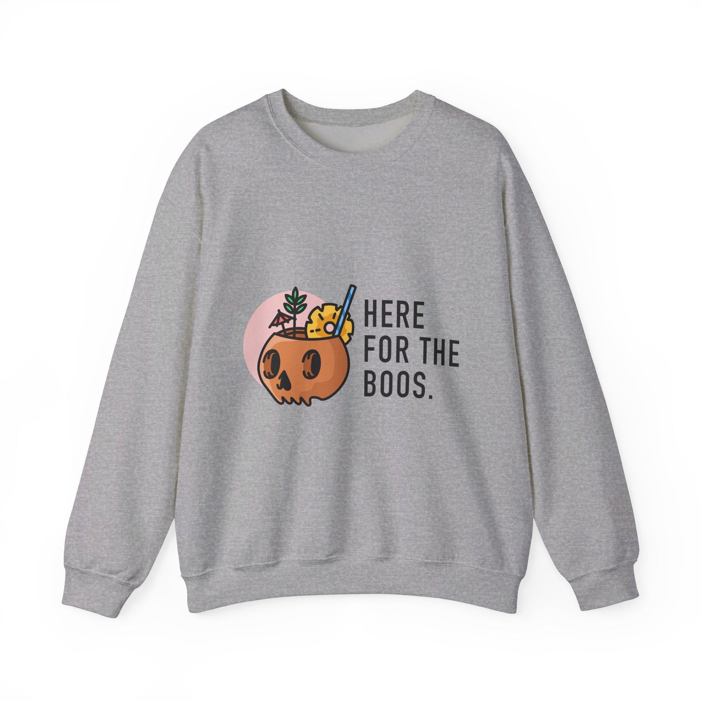 Orange Skull Unisex Heavy Blend™ Crewneck Sweatshirt