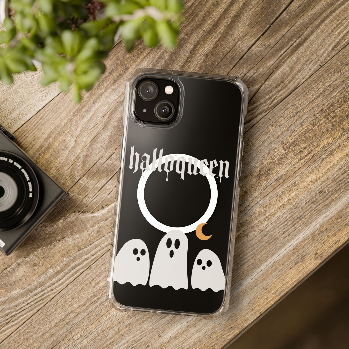 HalloQueen Spooky Season Chic Phone Magnetic Clear Impact Cases