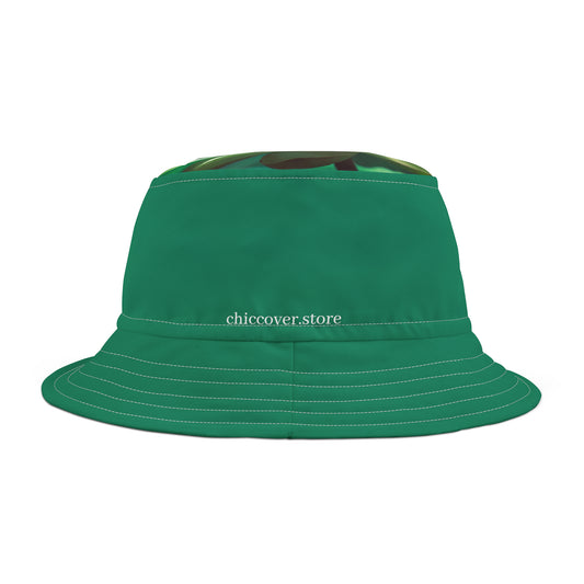 Bucket Hat "The green lotus"