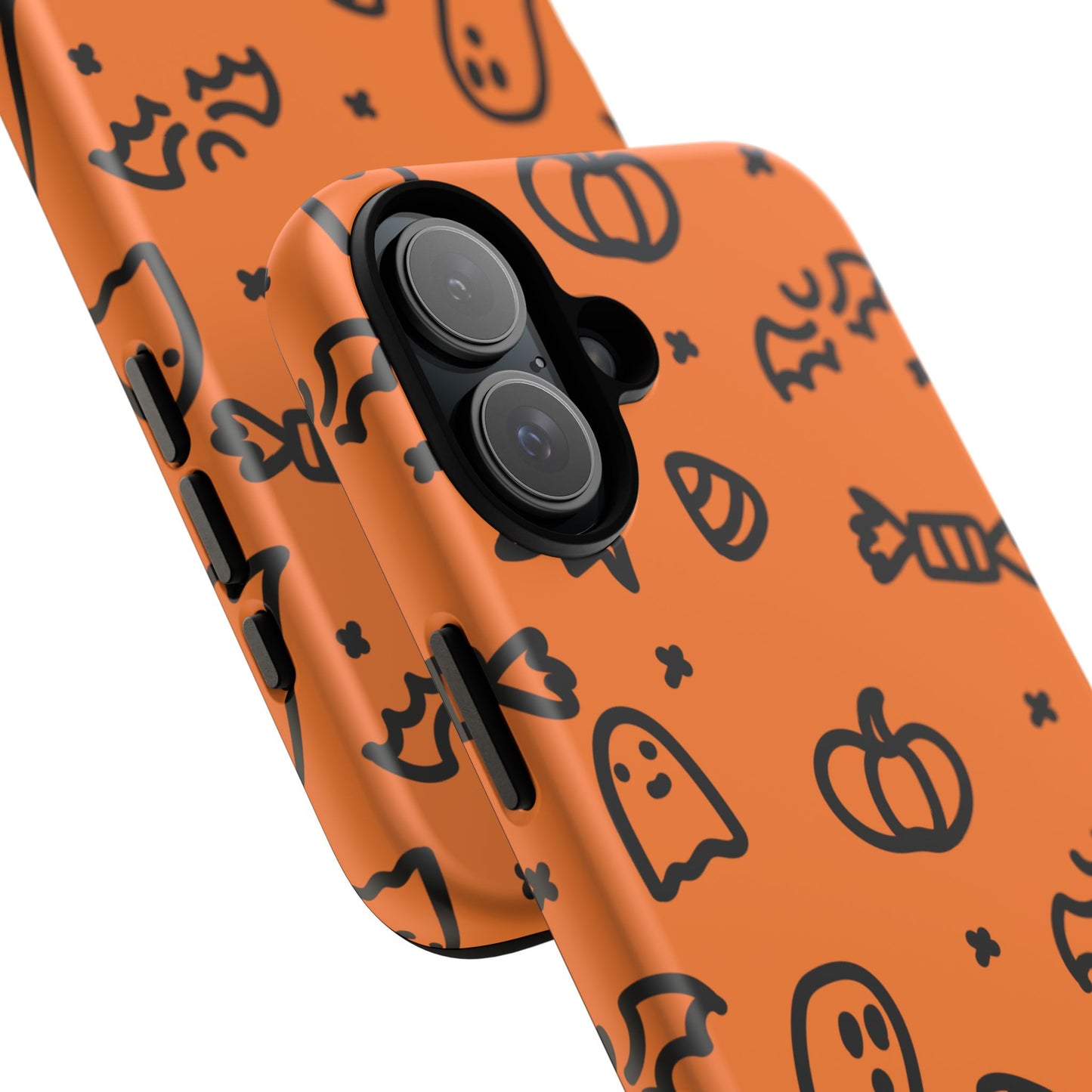 Chic Ghosts And Pumpkins iPhone 16 Tough Cases