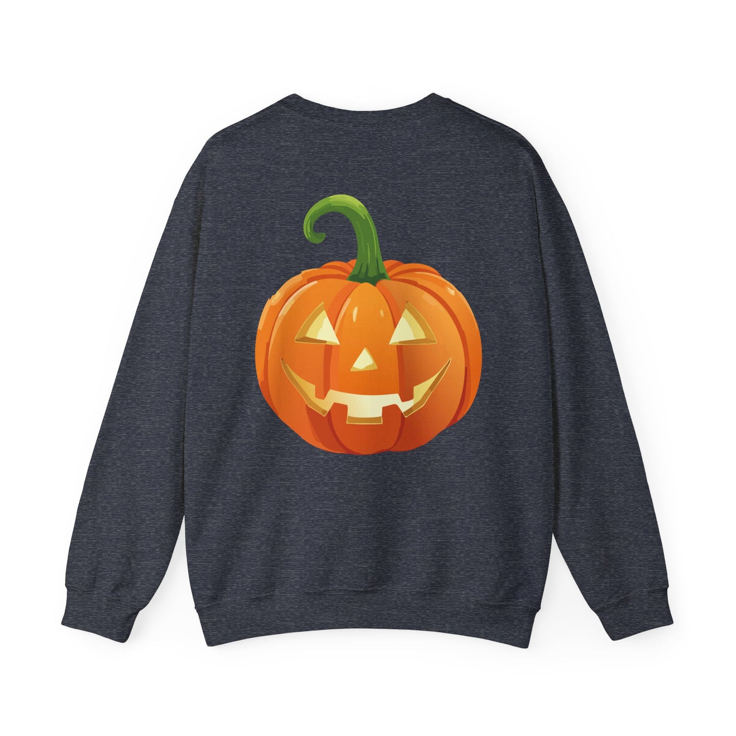 Hey Boo Halloween Print Chic Unisex Heavy Blend™ Crewneck Sweatshirt