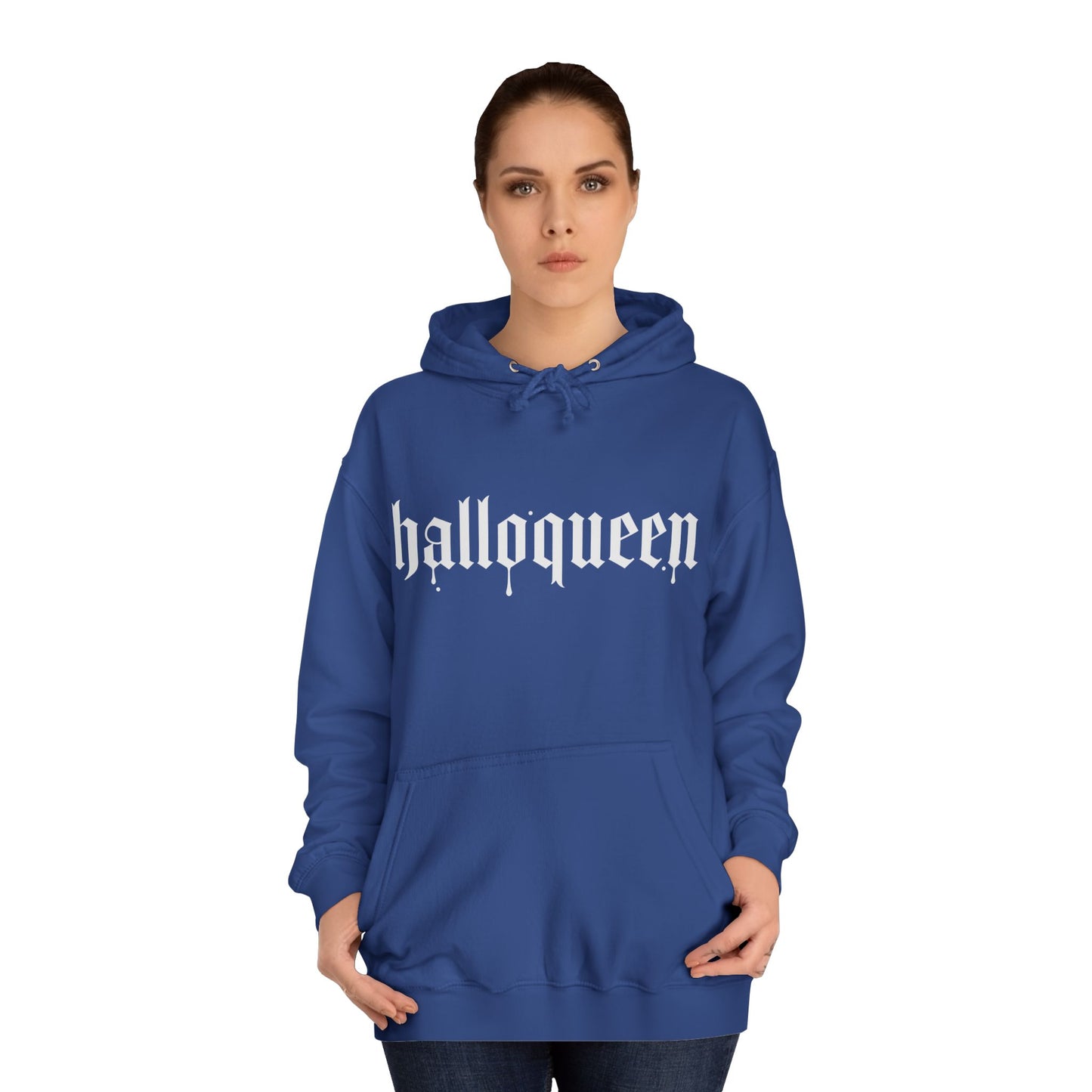 Halloween Print Women Cotton College Hoodie