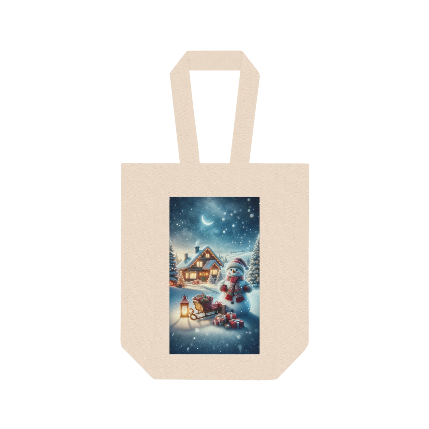 The Snowman Double Wine Tote Bag