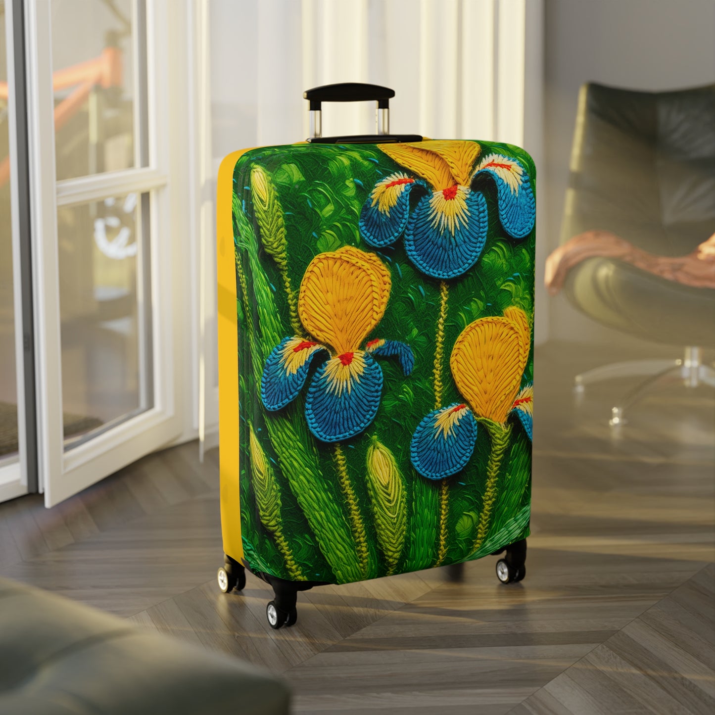 The Flowers Polyester Luggage Cover