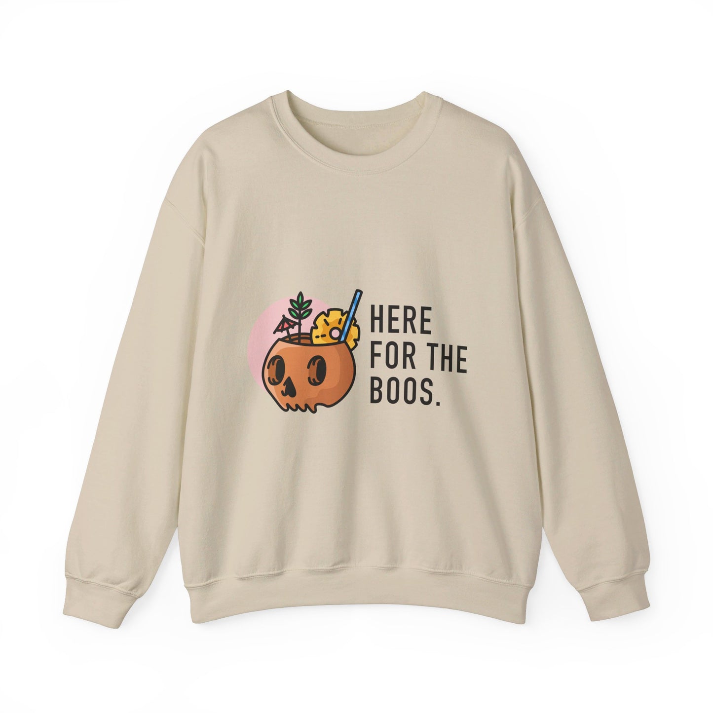 Orange Skull Unisex Heavy Blend™ Crewneck Sweatshirt