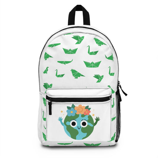 The Earth Print School Kids Teen Unisex Backpack