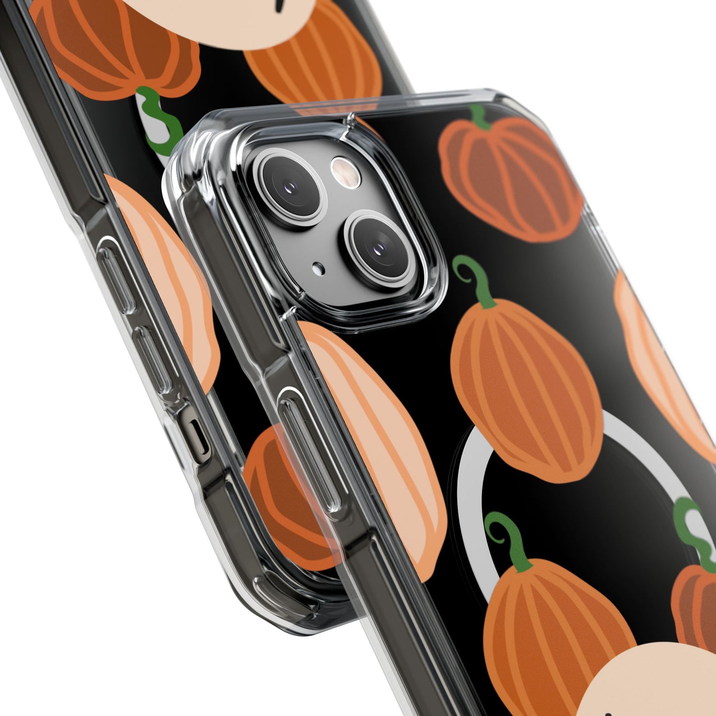 Hay Boo Halloween Pumpkin Phone Magnetic Clear Impact Cases