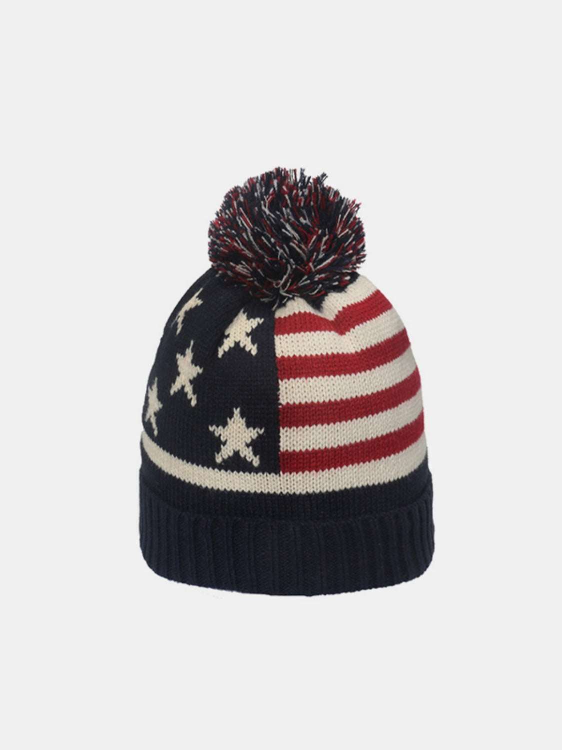 Roll Rim Flag Chic Unisex Knit Hat