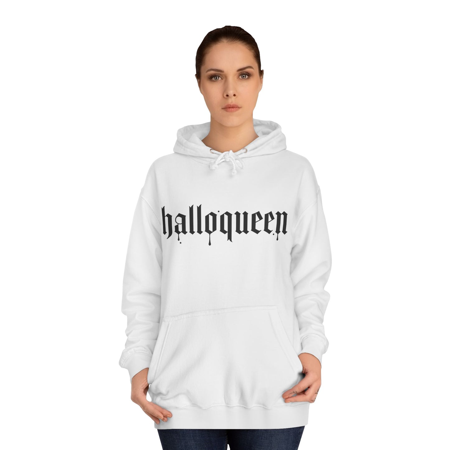 Halloween Print Women Cotton College Hoodie