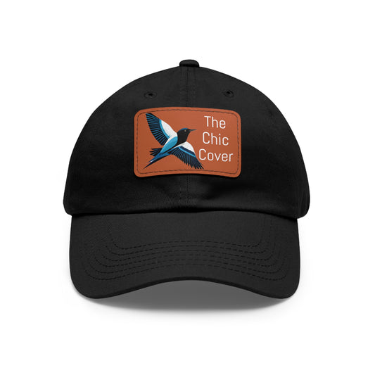 The Bird Print Unisex Dad Hat With Leather Patch