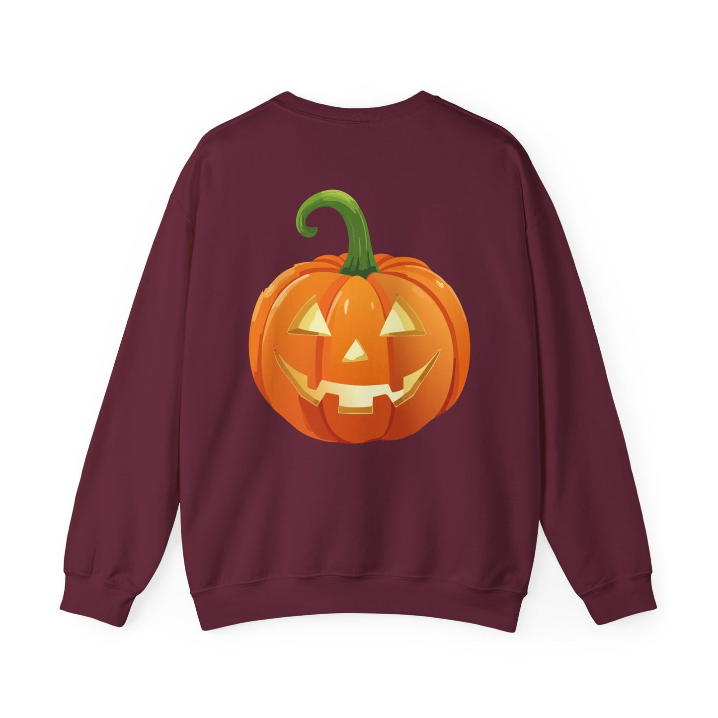 Hey Boo Halloween Print Chic Unisex Heavy Blend™ Crewneck Sweatshirt