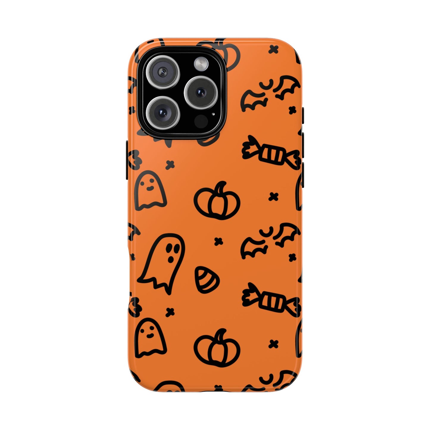 Chic Ghosts And Pumpkins iPhone 16 Tough Cases