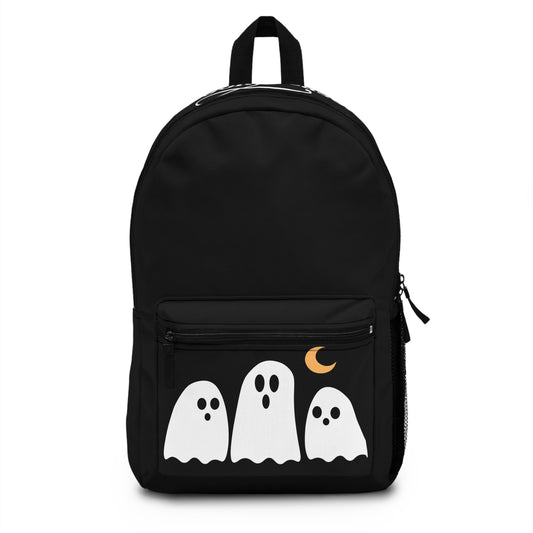 Ghosts School Travel Unisex Polyester Waterproof Black Backpack