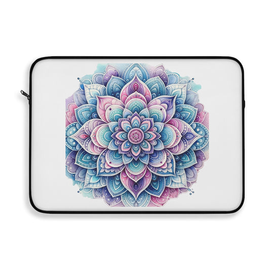 The Flower Mandala Print Laptop Sleeve