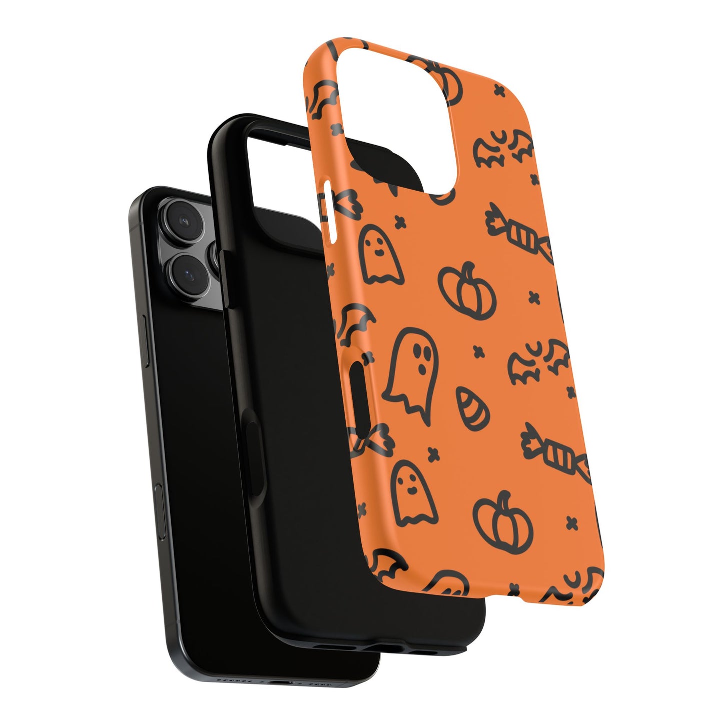 Chic Ghosts And Pumpkins iPhone 16 Tough Cases