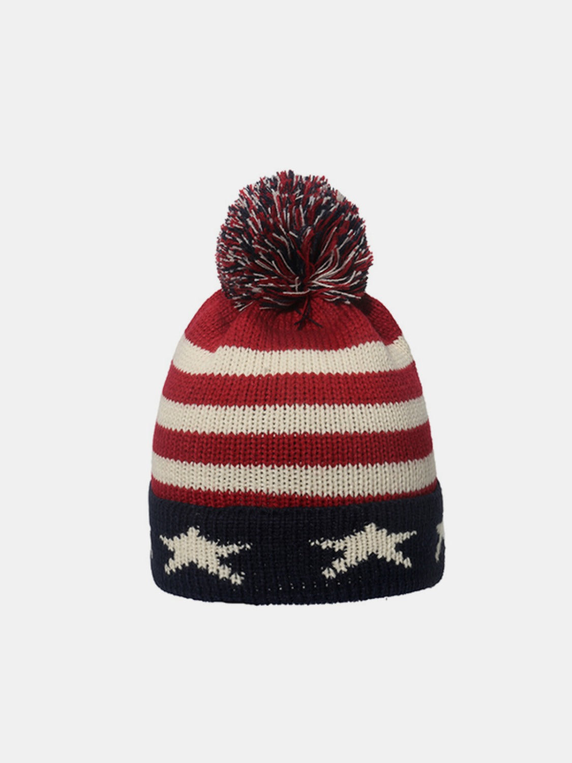 Roll Rim Flag Chic Unisex Knit Hat