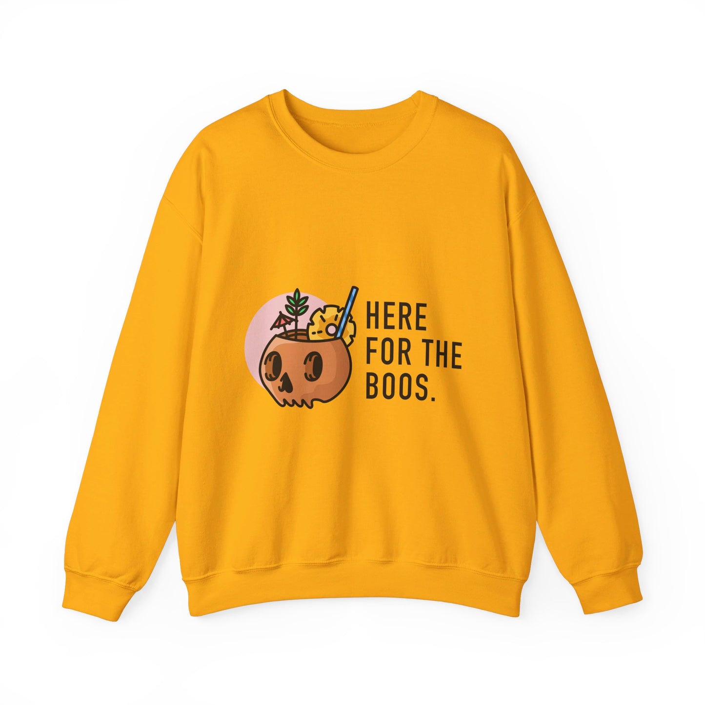 Orange Skull Unisex Heavy Blend™ Crewneck Sweatshirt