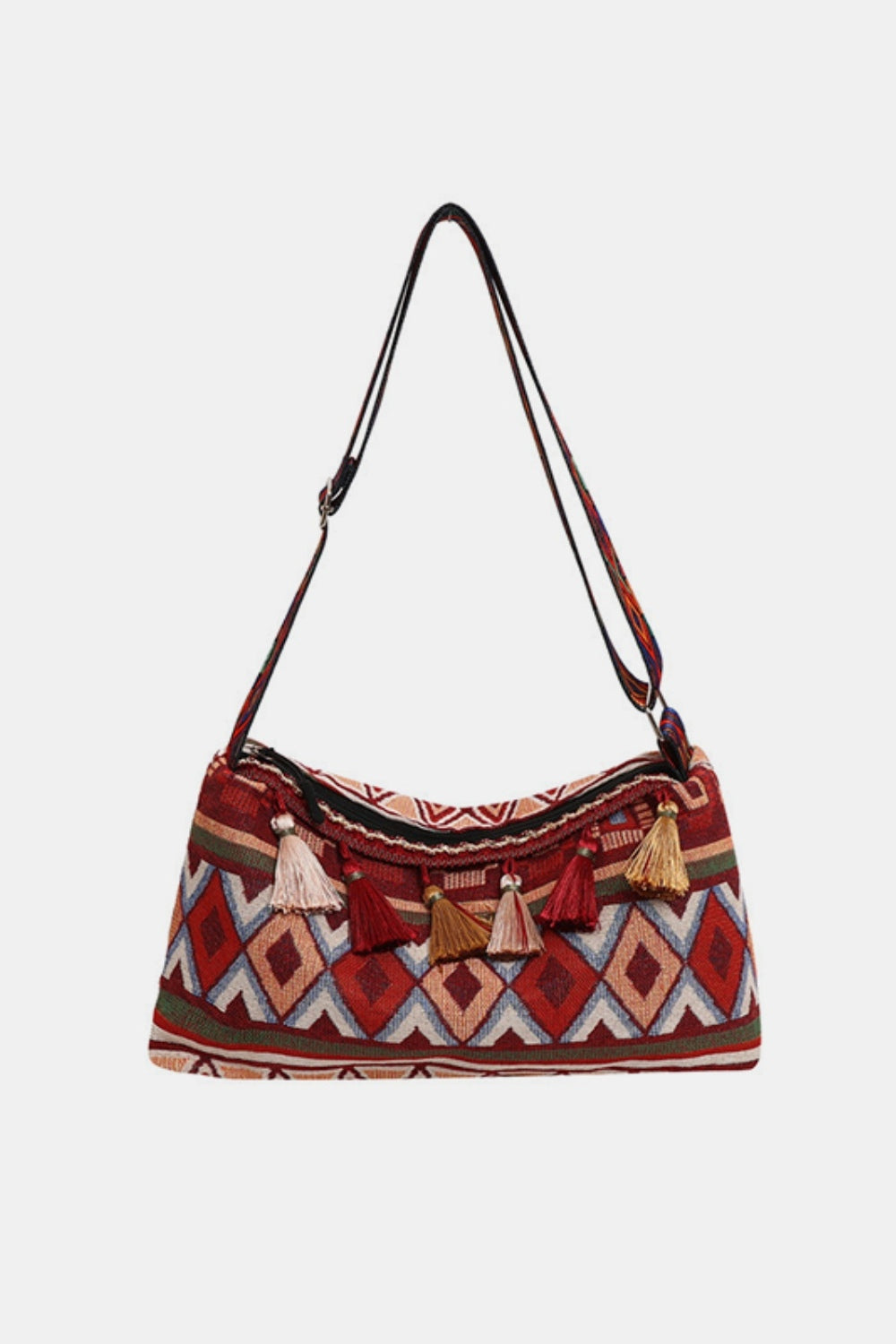 Chic Tassel Adjustable Strap Shoulder Bag