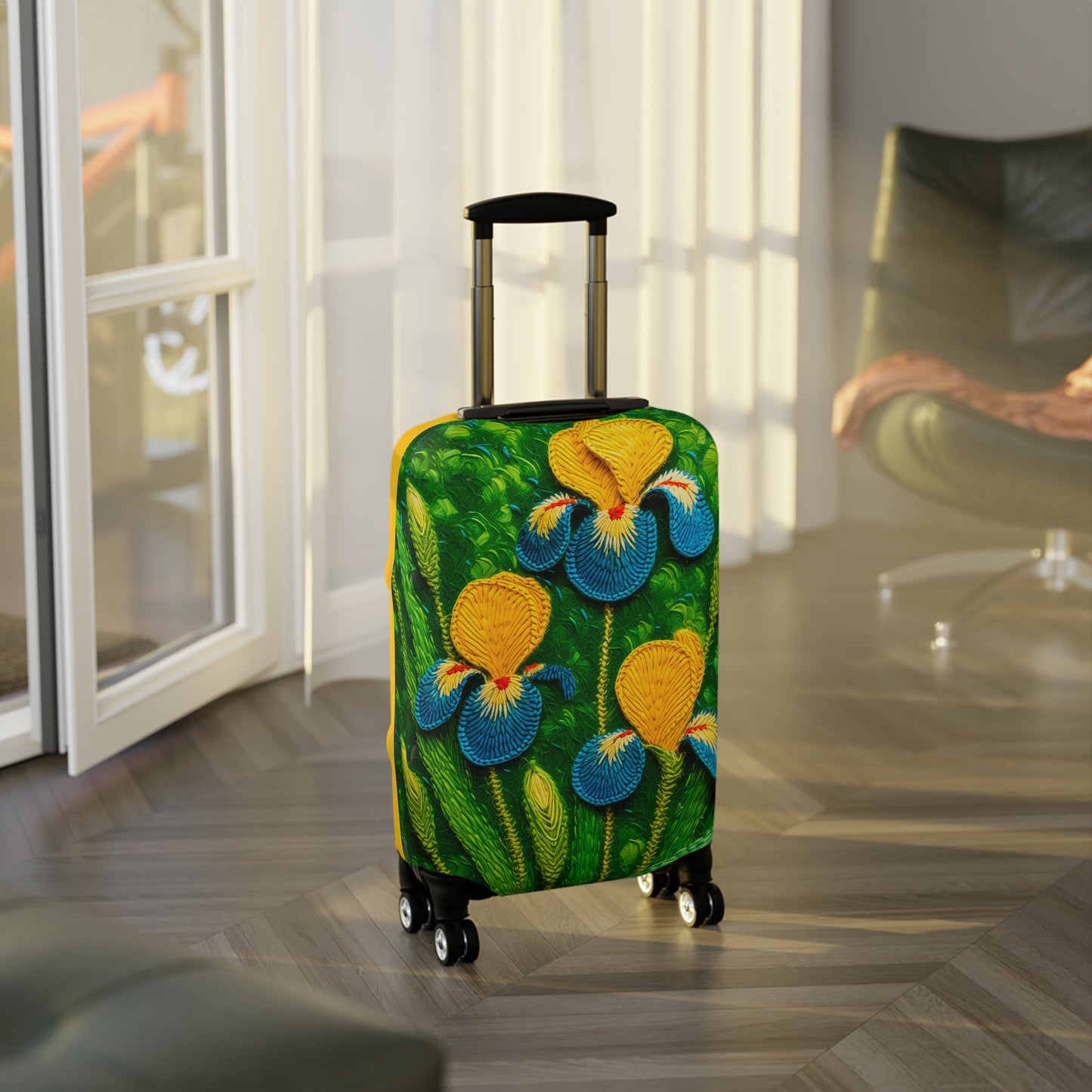 The Flowers Polyester Luggage Cover