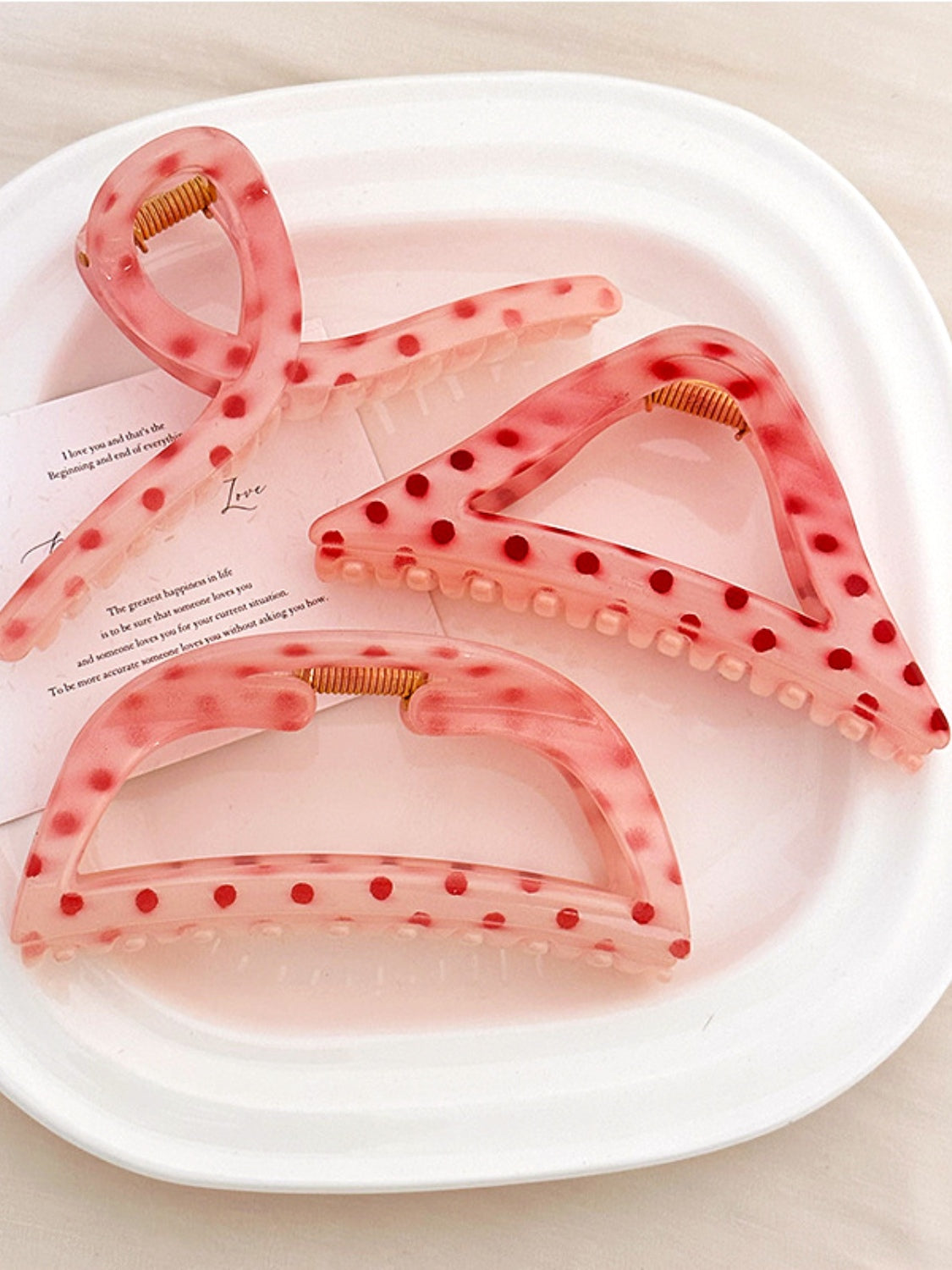 PC Polka Dot Chic Women’s Hair Claw Clip