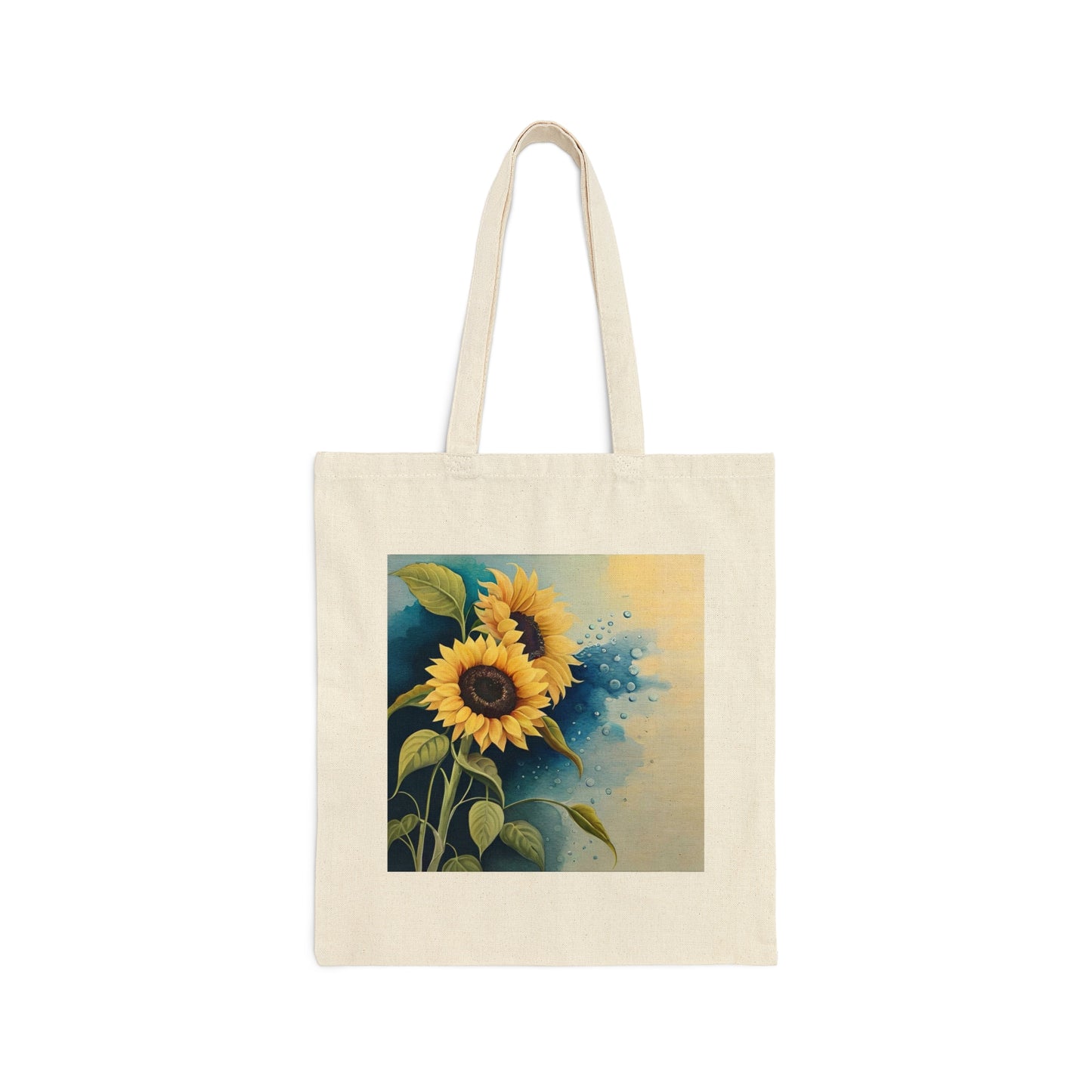 The Sunflower Cotton Canvas Tote Bag