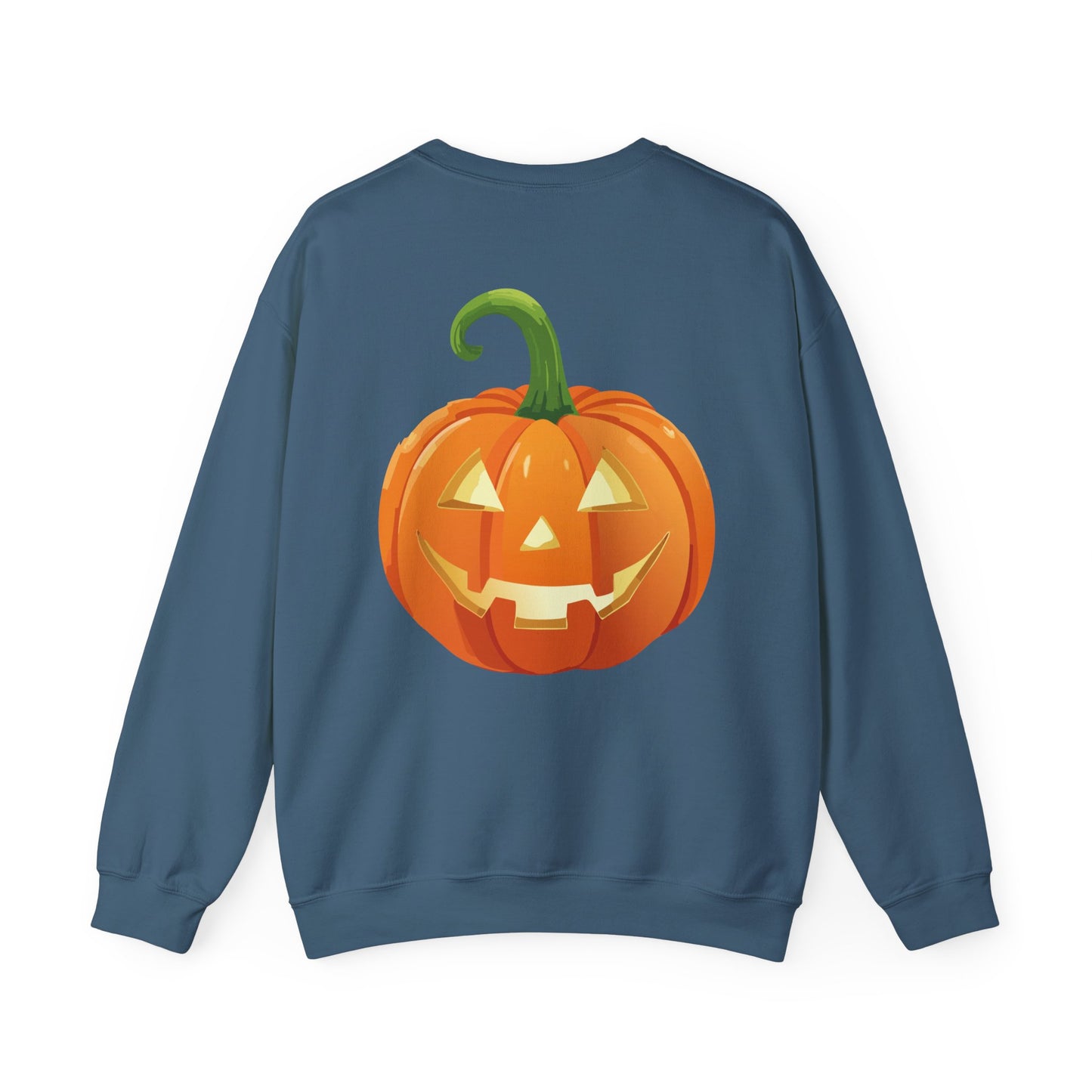 Hey Boo Halloween Print Chic Unisex Heavy Blend™ Crewneck Sweatshirt