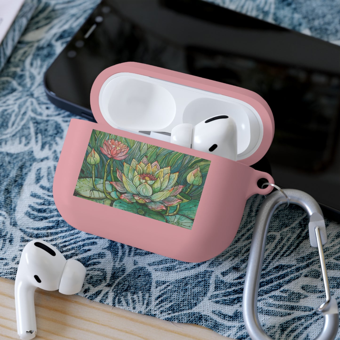 Lotuses Print Unisex Travel AirPods and AirPods Pro Case Cover