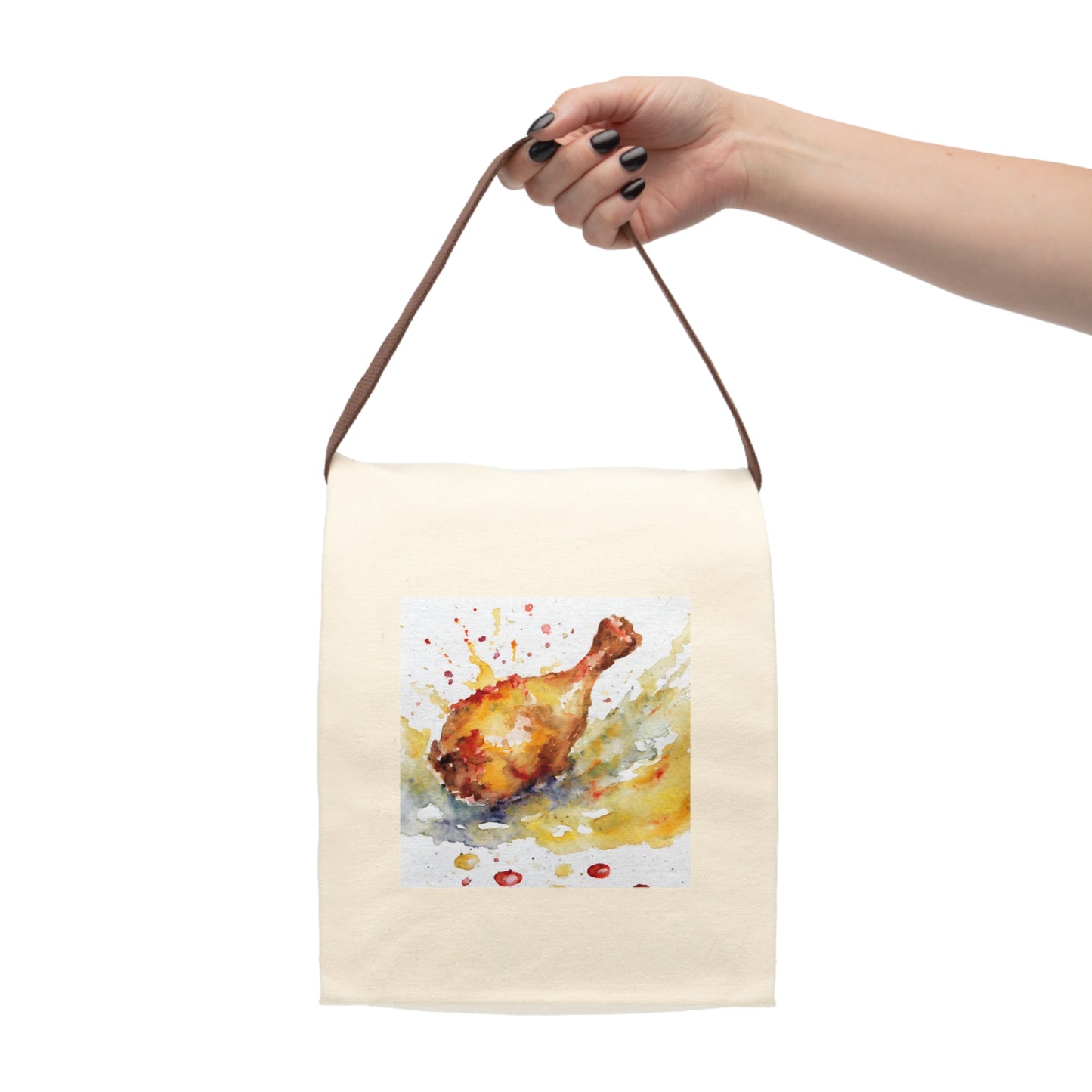 The Chicken Canvas Lunch Bag With Strap