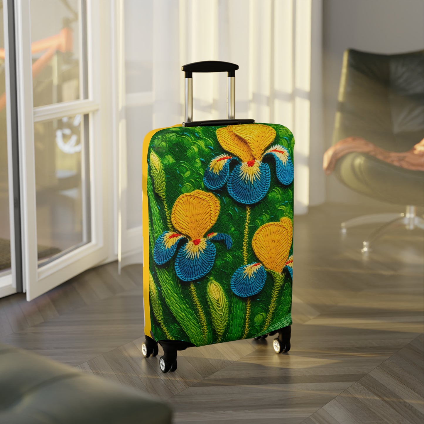 The Flowers Polyester Luggage Cover