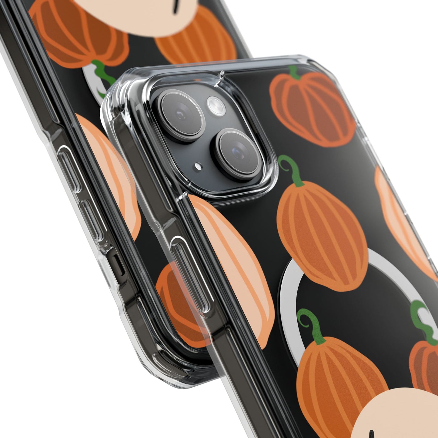 Hay Boo Halloween Pumpkin Phone Magnetic Clear Impact Cases