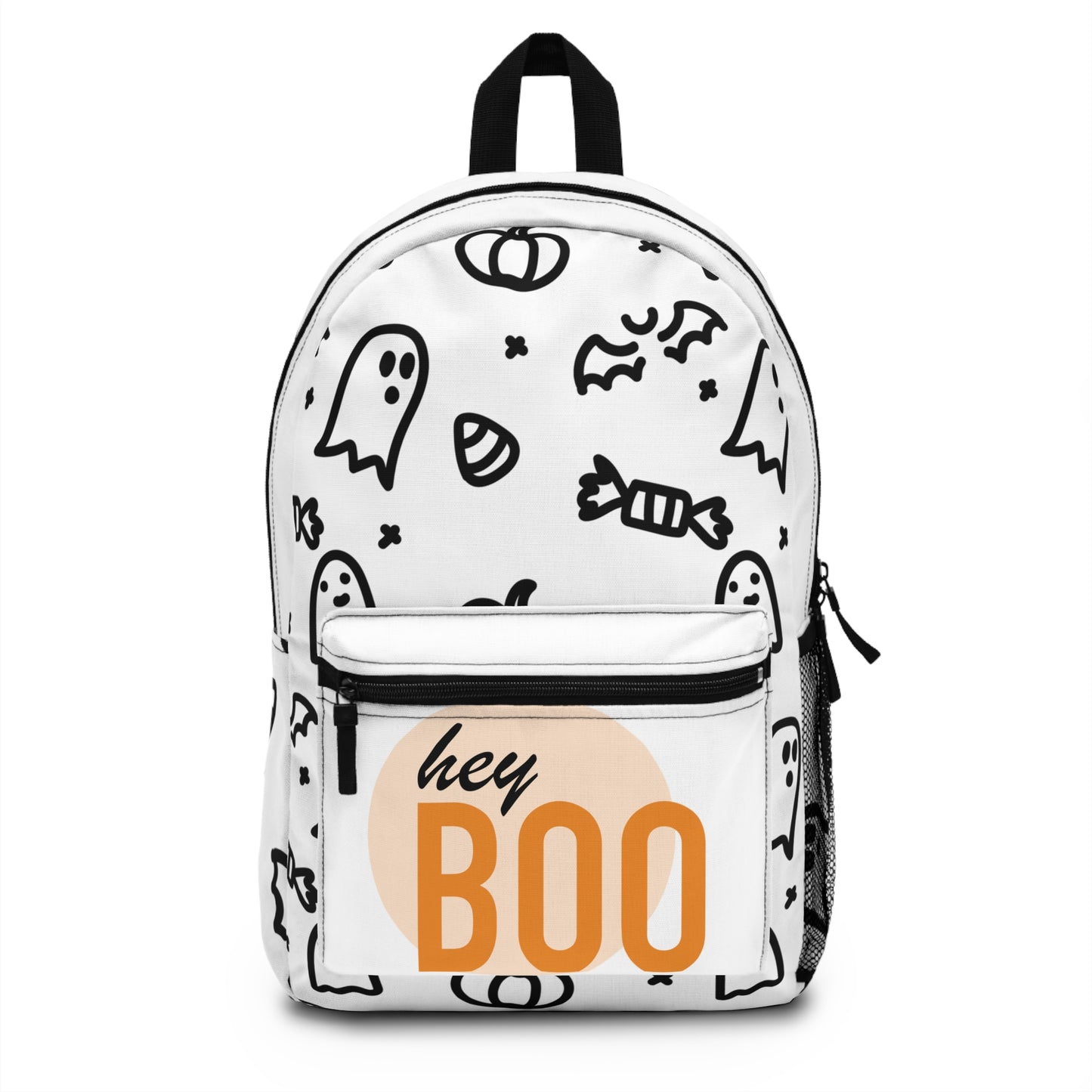 Hey Boo Unisex Polyester Waterproof School Travel Backpack