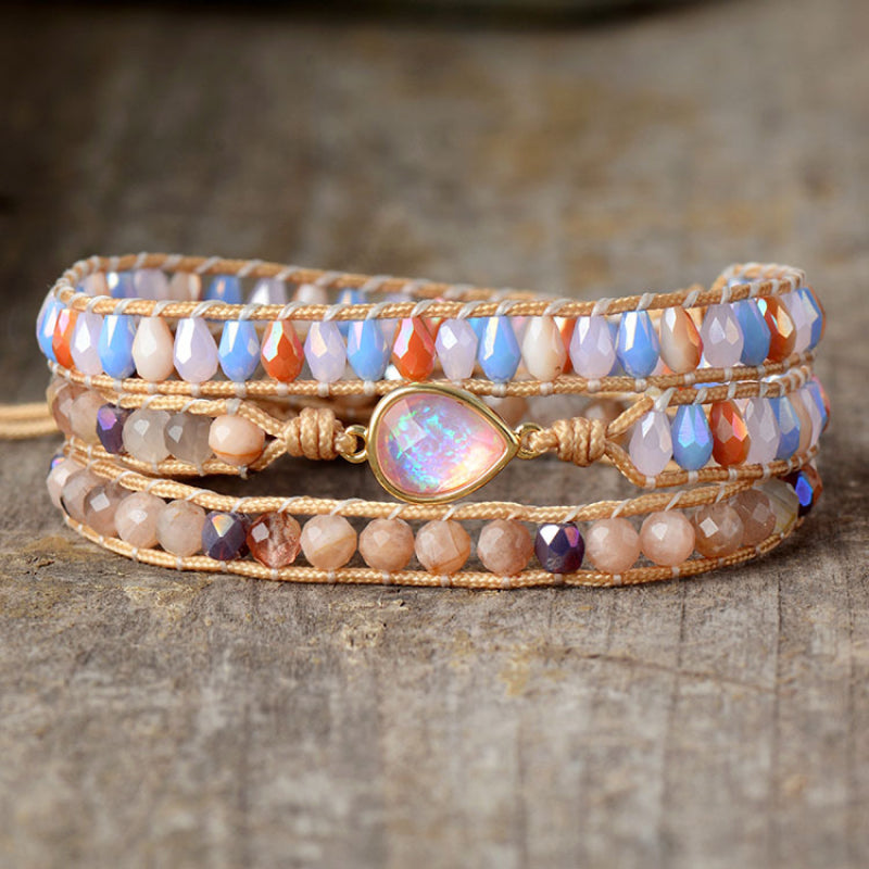 Chic Opal Beaded Bracelet