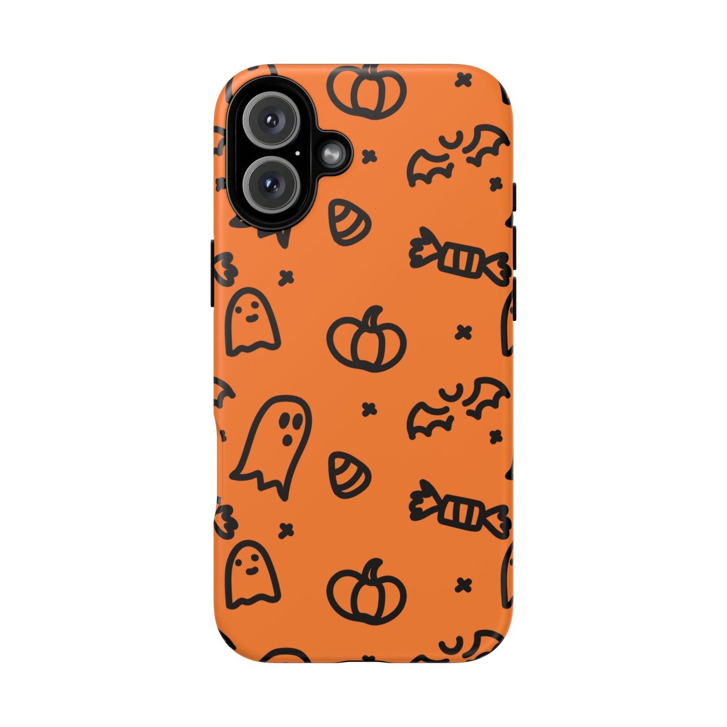 Chic Ghosts And Pumpkins iPhone 16 Tough Cases