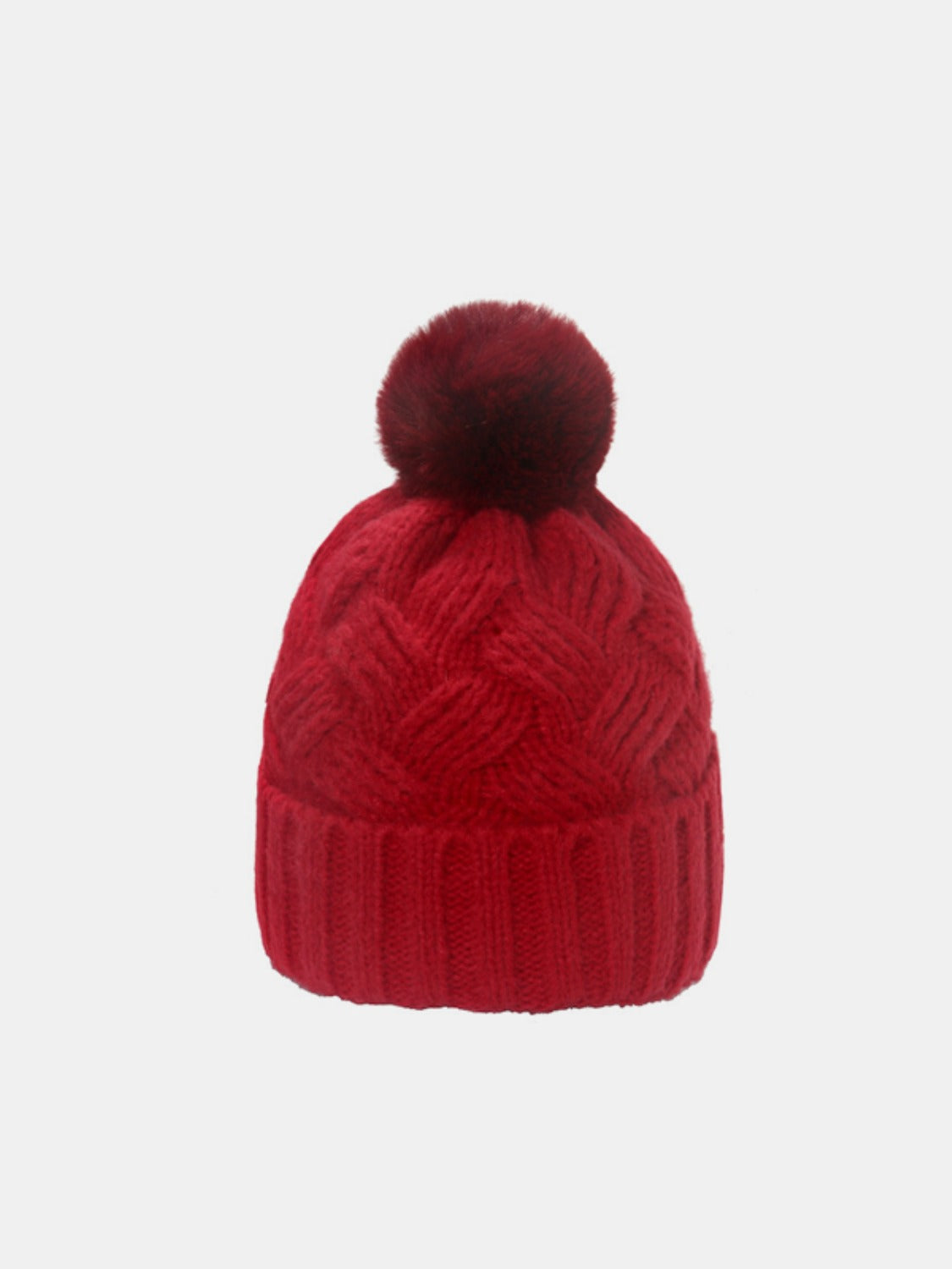 Roll Rim Cable-Knit Chic Fall Hat