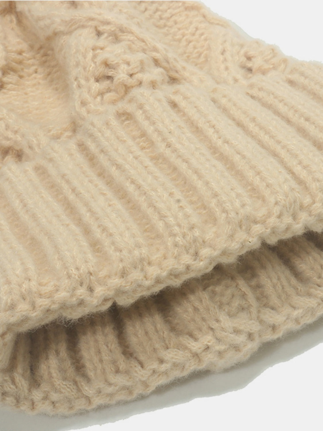 Roll Rim Cable-Knit Chic Fall Hat