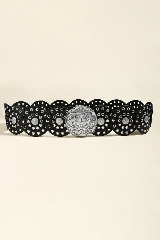 Vintage PU Leather Wide Belt