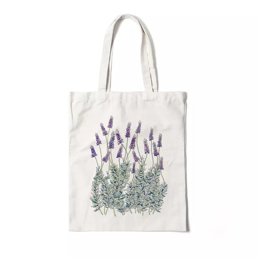 Floral Canvas Tote Bag